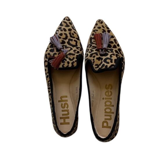 🐆 Hush Puppies Women’s Sadie Tassel Leopard Loafers - Picture 1 of 5